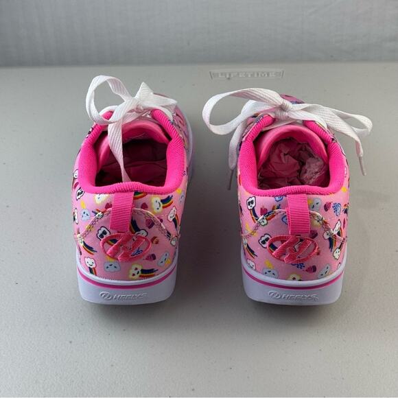 HEELYS Pro 20 Girls Skate Roller Sneakers Shoe Youth Size 5 Light Pink/Rainbow - Picture 8 of 11